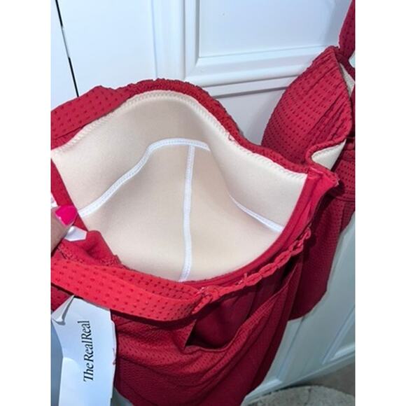 NWT RHODE x Target Women's 2X Red Embossed Dot Ruffle One Piece Swimsuit - Picture 8 of 10
